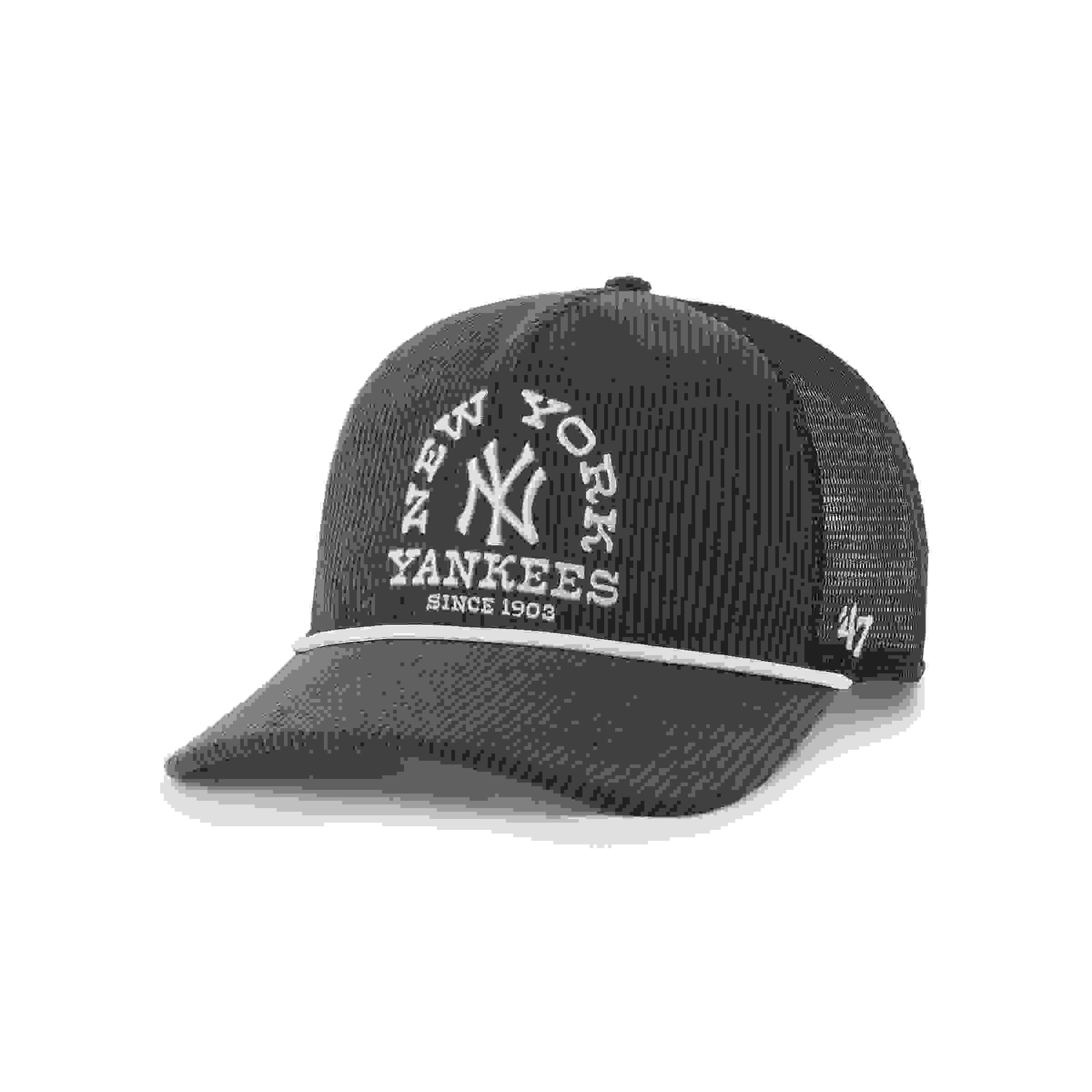 47 New York Yankees Ranchero Mesh Hitch Brown Snapback Hat